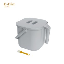 Dr.Dirt 7L廚餘收集桶 灰色 Dr.Dirt 7L廚餘收集桶 灰色